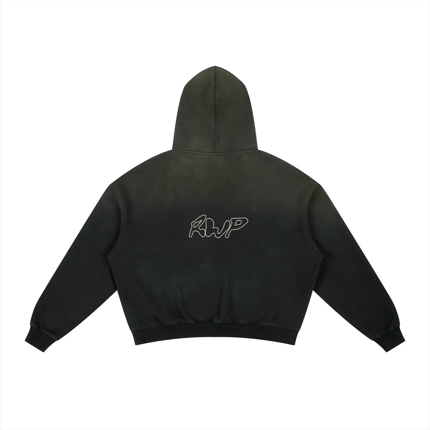 Pegasus Frayed Sunfade Boxy Fleece Hoodie (Unisex)