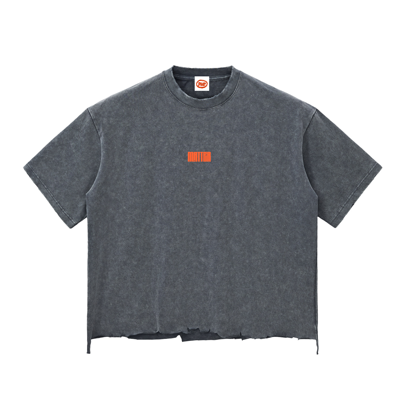 Snow Wash Raw-Hem Boxy T-shirt