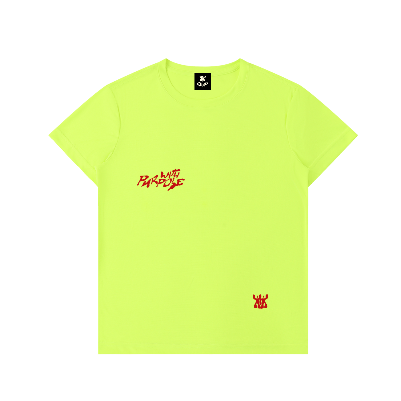 Moisture Wicking Lightweight Fu*king Mental Tee in Lime (Unisex)