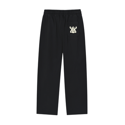 Reflection Striped Straight-Leg Sweatpants