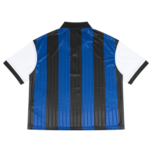 Outer Milan Boxy Striped Collared Shirt