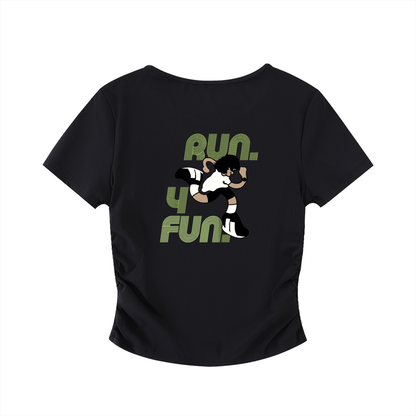 Ruched Bodycon Crop Top