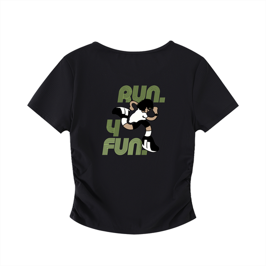 Ruched Bodycon Crop Top