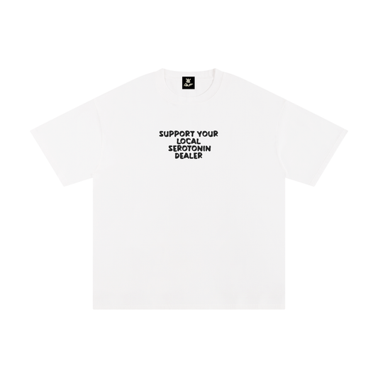 Serotonin Dealer Tee in White (Unisex)
