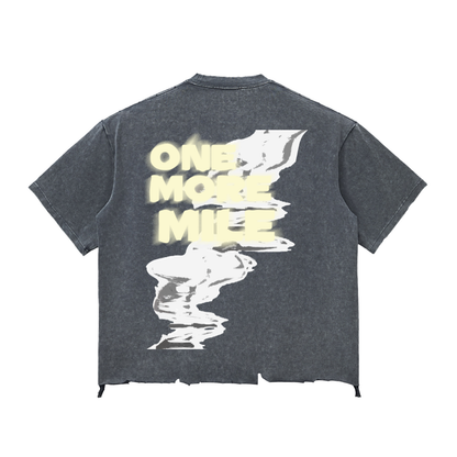 Snow Wash Raw-Hem Boxy T-shirt