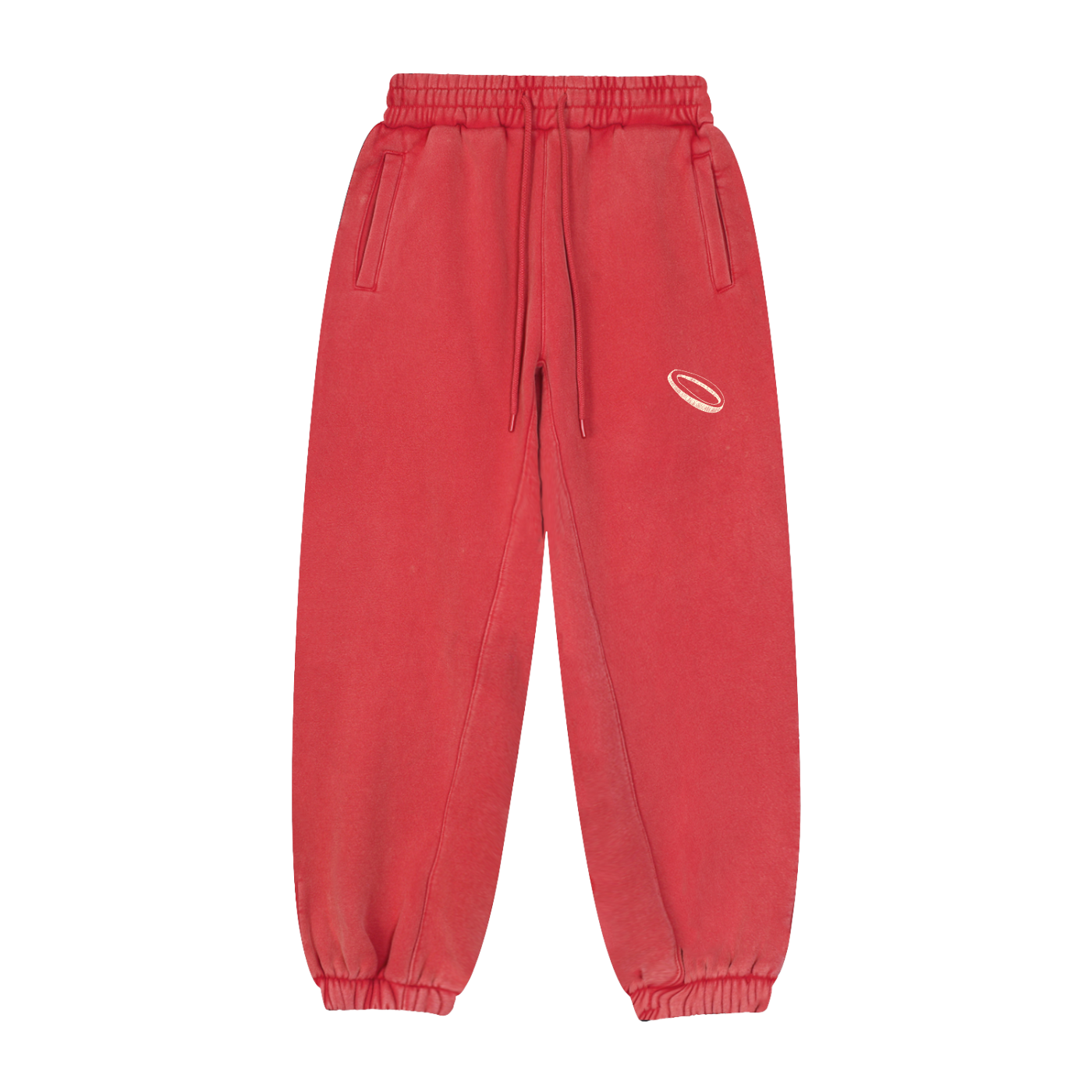 Red Wash Jogger Tracksuit