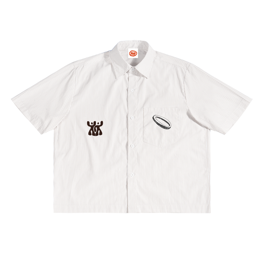 RWP Oversized Vertical Stripe Boxy Shirt