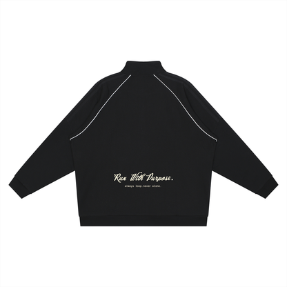 Tribe Reflection Striped Raglan Sleeve Jacket