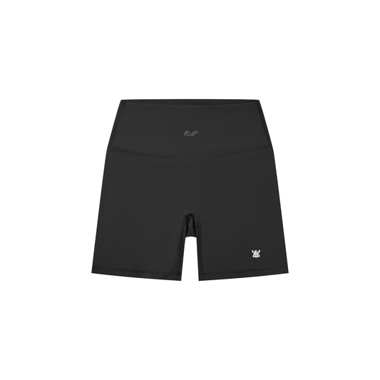 High-Waisted Biker Shorts in Black (Womens)
