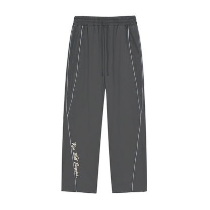 Reflection Striped Straight-Leg Sweatpants