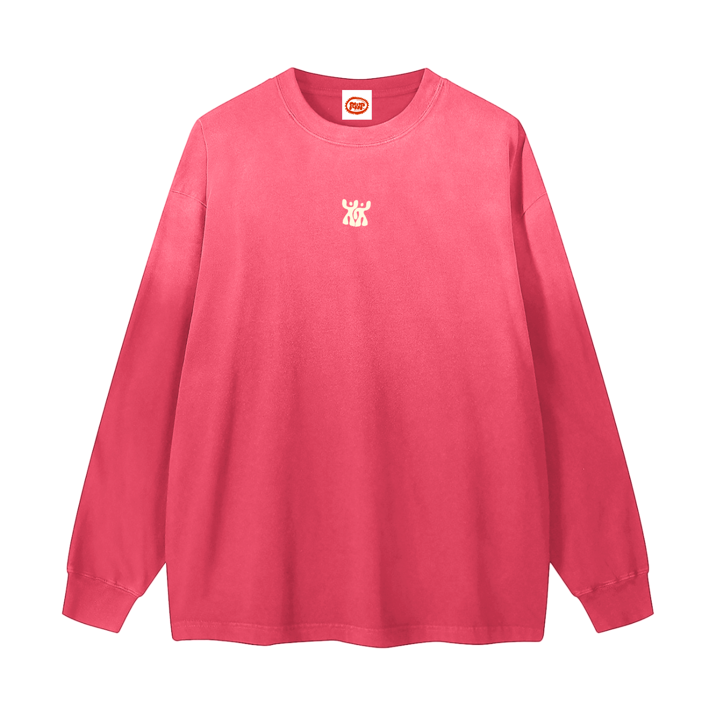 Pink Wash Gradient Long Sleeve T-Shirt