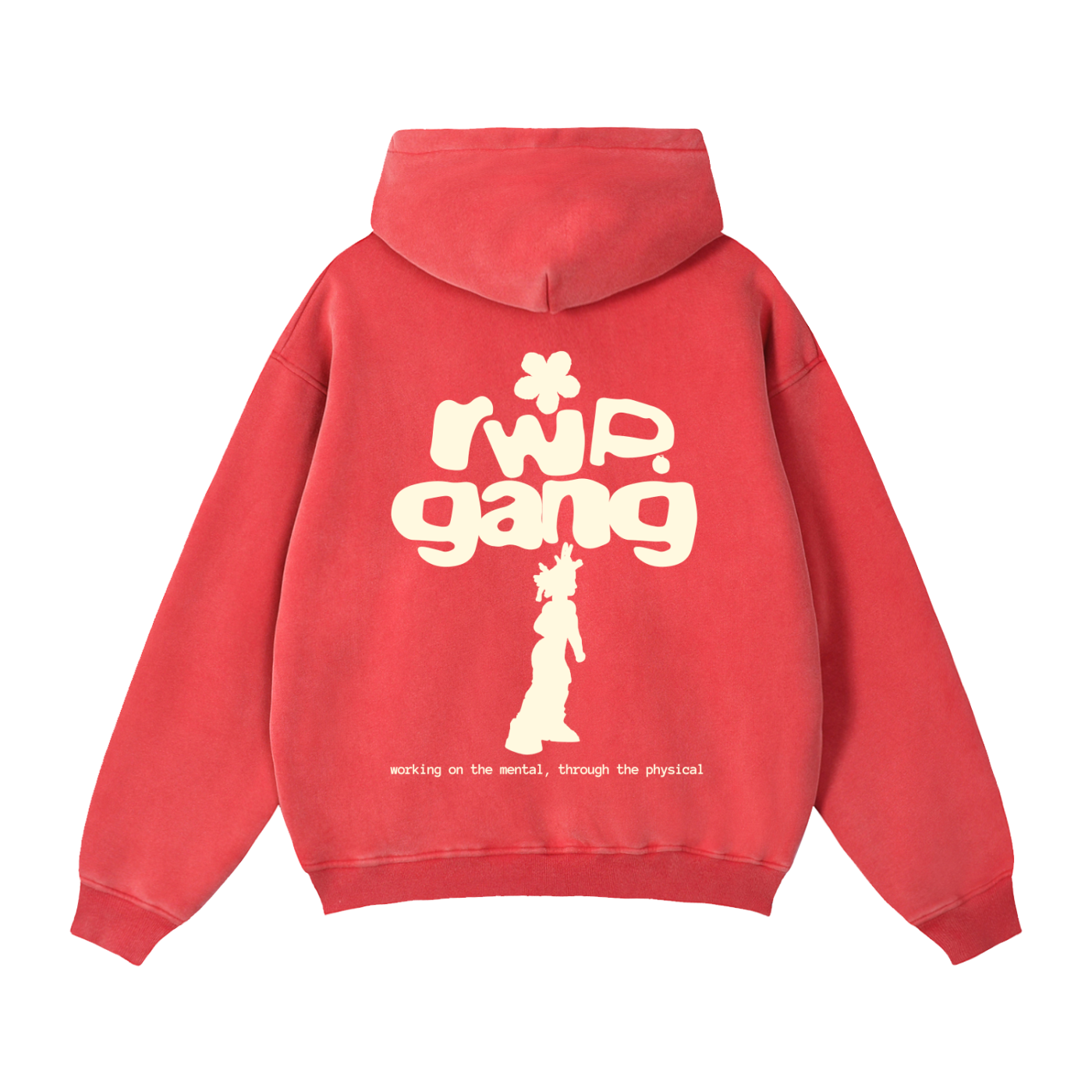 Red Wash Tracksuit Hoodie