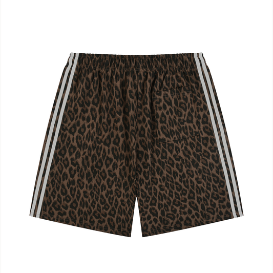 Heavyweight Leopard Drawstring Shorts (Unisex)