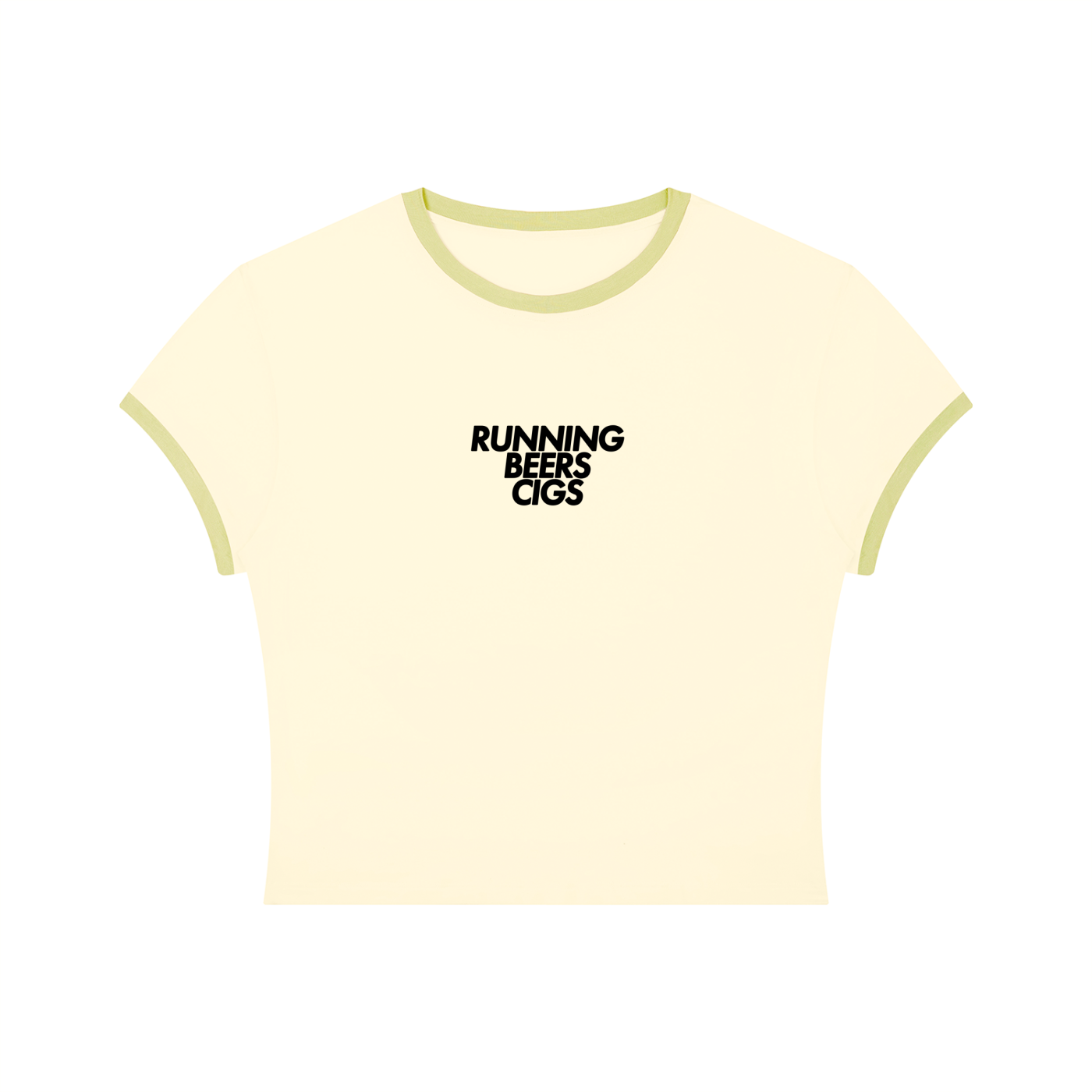 Run. Beer. Cig Slim Color Block Tee (Women)