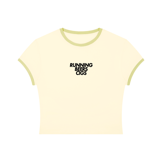 Run. Beer. Cig Slim Color Block Tee (Women)