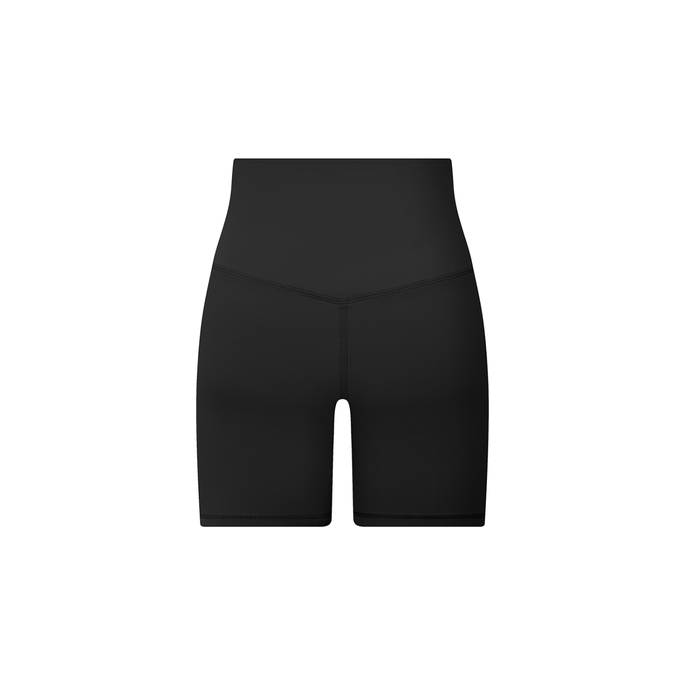 High-Waisted Biker Shorts in Black (Womens)