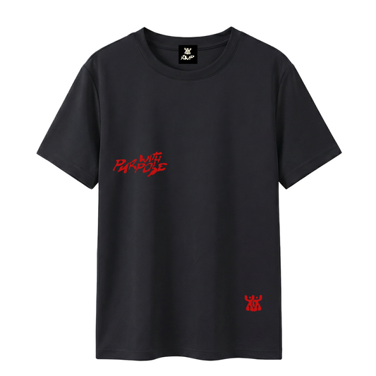 Moisture Wicking Lightweight Fu*king Mental Tee in Black (Unisex)