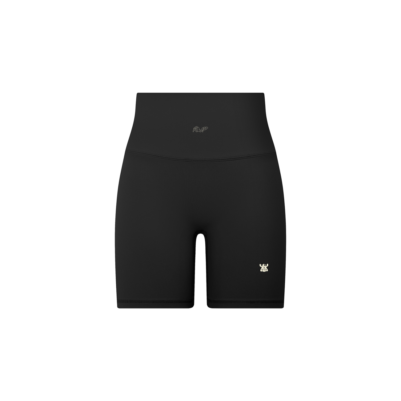 High-Waisted Biker Shorts in Black (Womens)