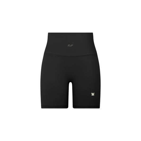 High-Waisted Biker Shorts in Black (Womens)