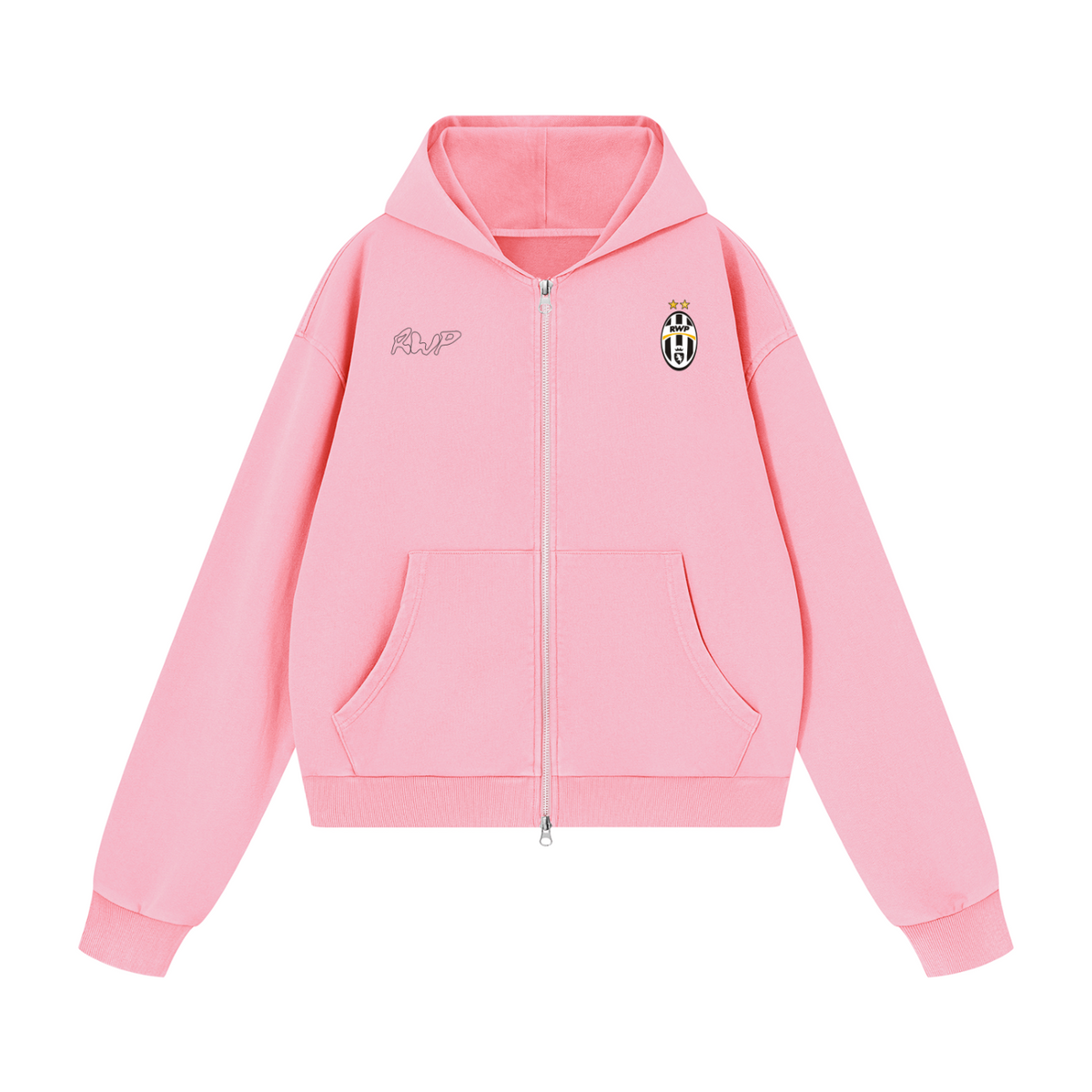 Not Juve Mineral Wash Boxy Full Zip Hoodie