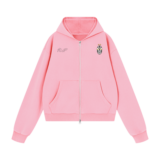 Not Juve Mineral Wash Boxy Full Zip Hoodie