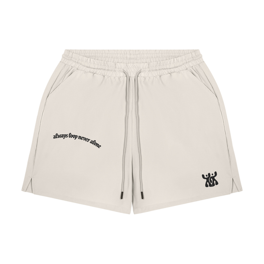 ALNA Running Shorts with lining in Khaki (Unisex)