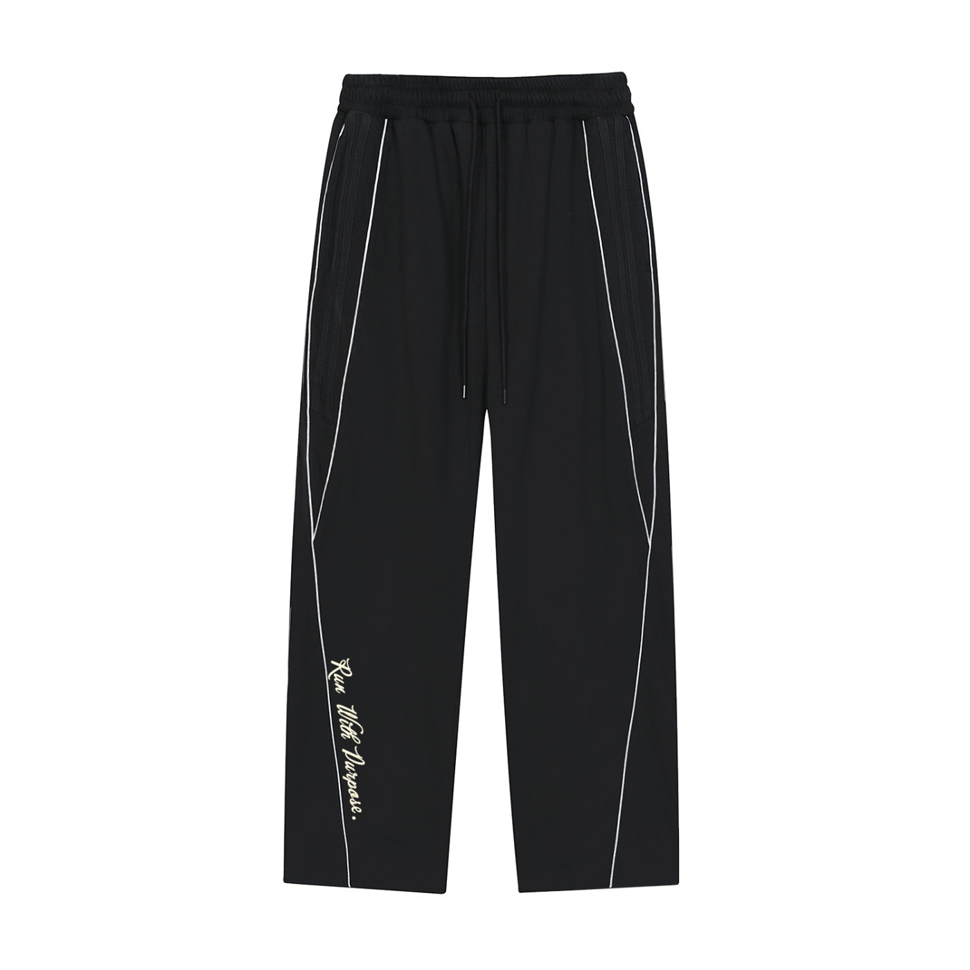 Reflection Striped Straight-Leg Sweatpants