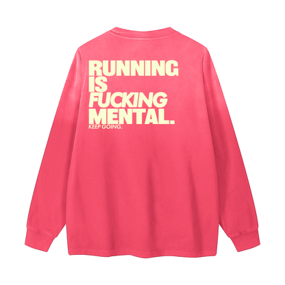 Pink Wash Gradient Long Sleeve T-Shirt