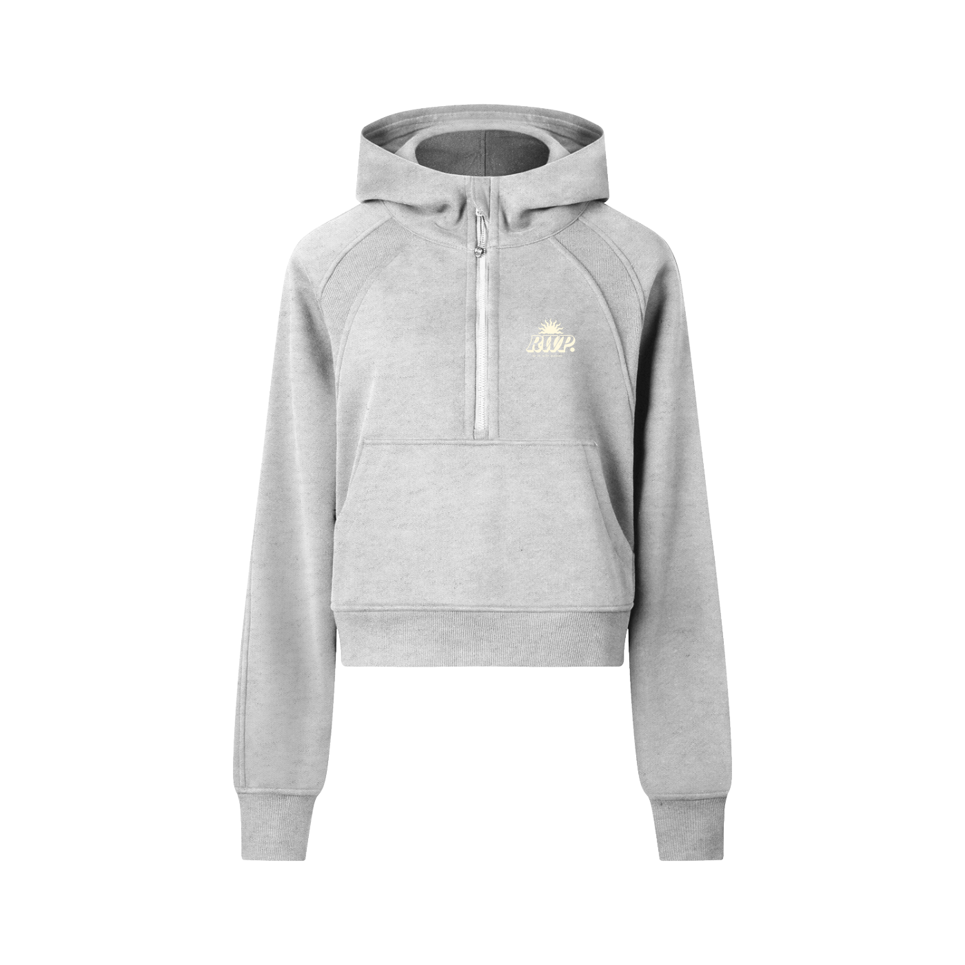 Cropped Half-Zip Hoodie