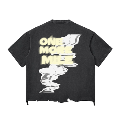 Snow Wash Raw-Hem Boxy T-shirt