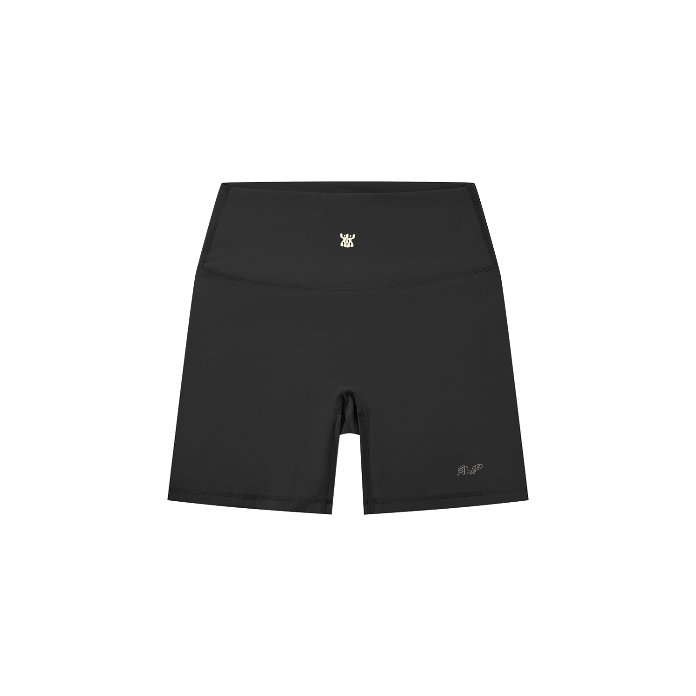 High-Waisted Biker Shorts in Black (Womens)