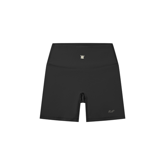 High-Waisted Biker Shorts in Black (Womens)