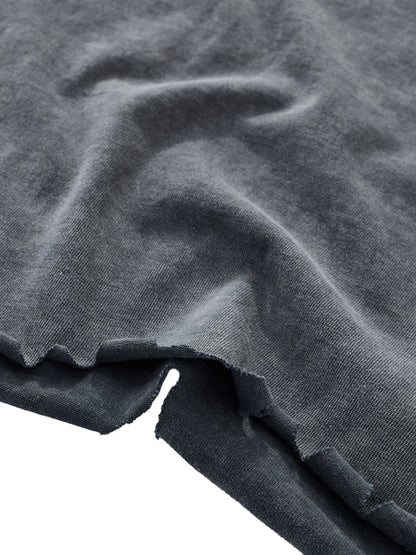 Snow Wash Raw-Hem Boxy T-shirt