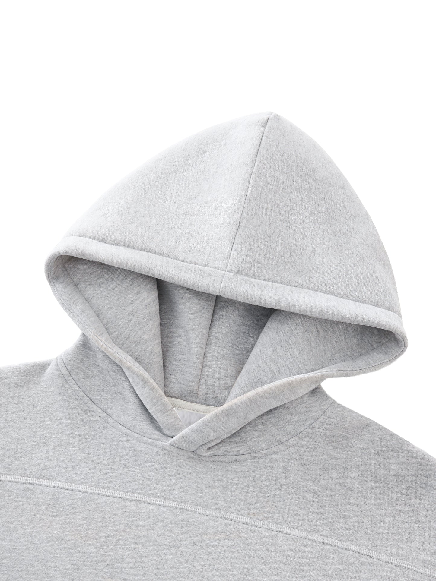 ALNA Contrast-Stitched Boxy Fleece Hoodie (Unisex)